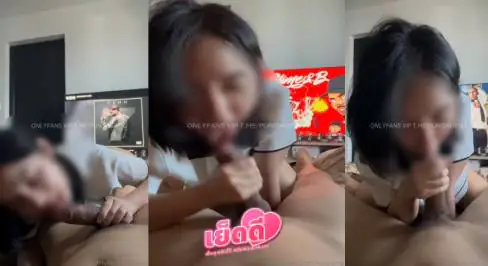 คลิปหลุด หลุดมาใหม่ ทางบ้านวัยรุ่นมาหาแฟนอมตอจัดเต็มเสียวสะท้านลั่นห้องรัวเด้าจนน้ำพุ่งแตกคาปาก